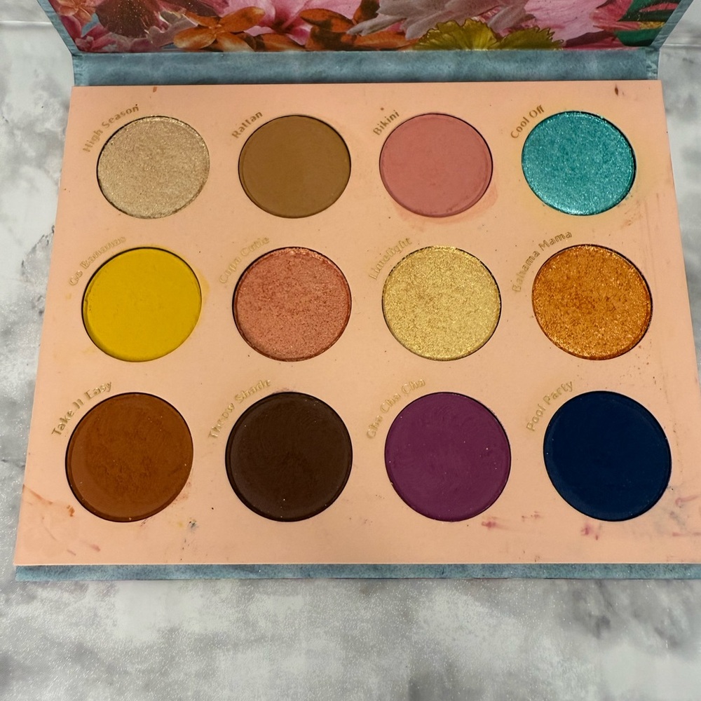 Color pop Cabana Club 12 Eyeshadow Palette New In Box
